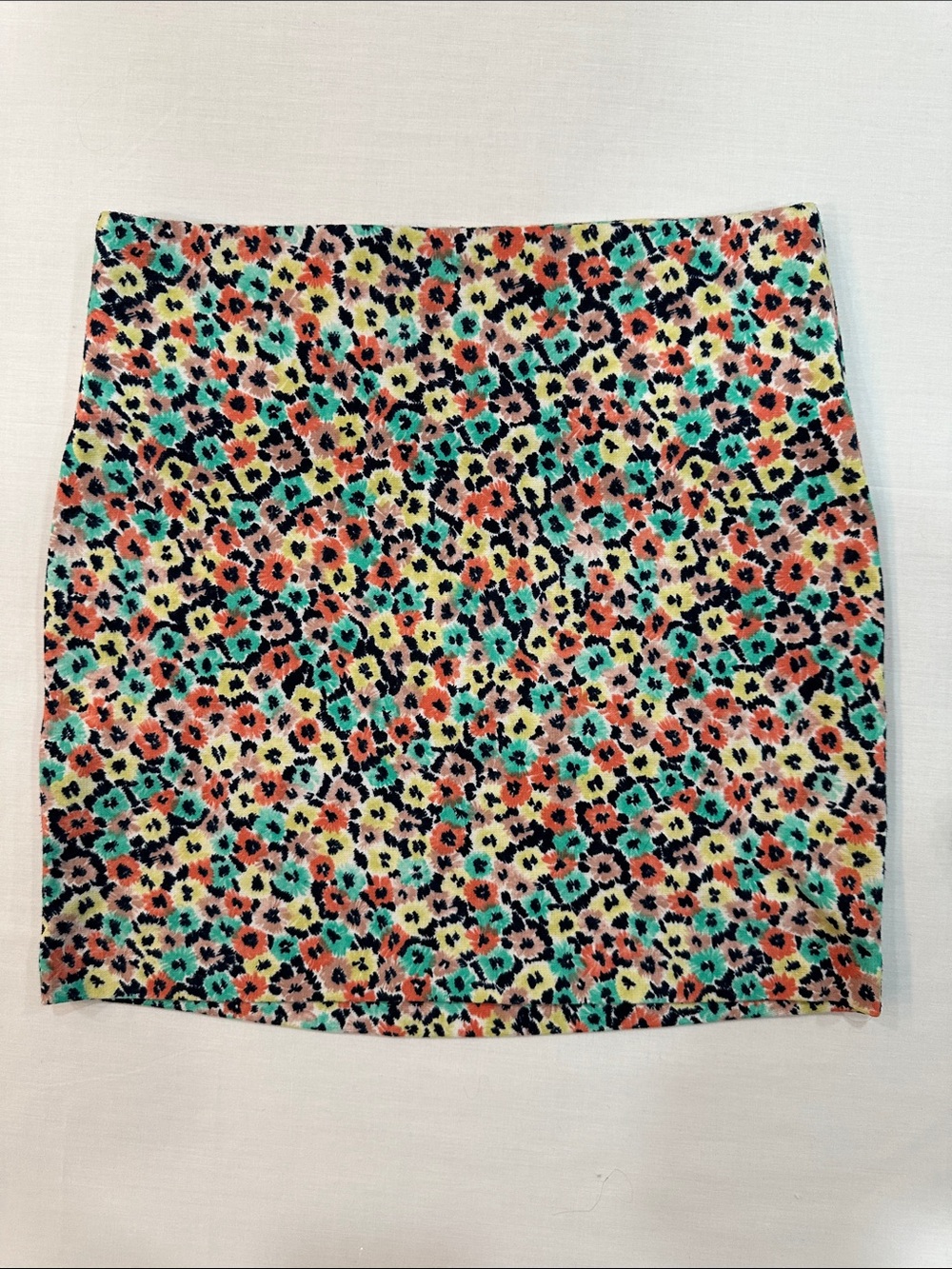 BCBGeneration Multicolor Floral Print Mini Skirt